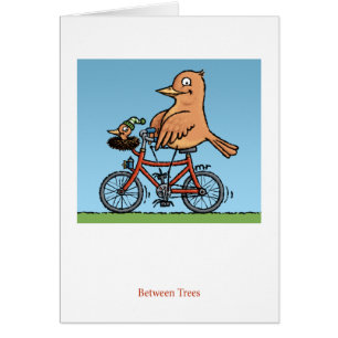 Zwischen Baum-Vogel-Karte