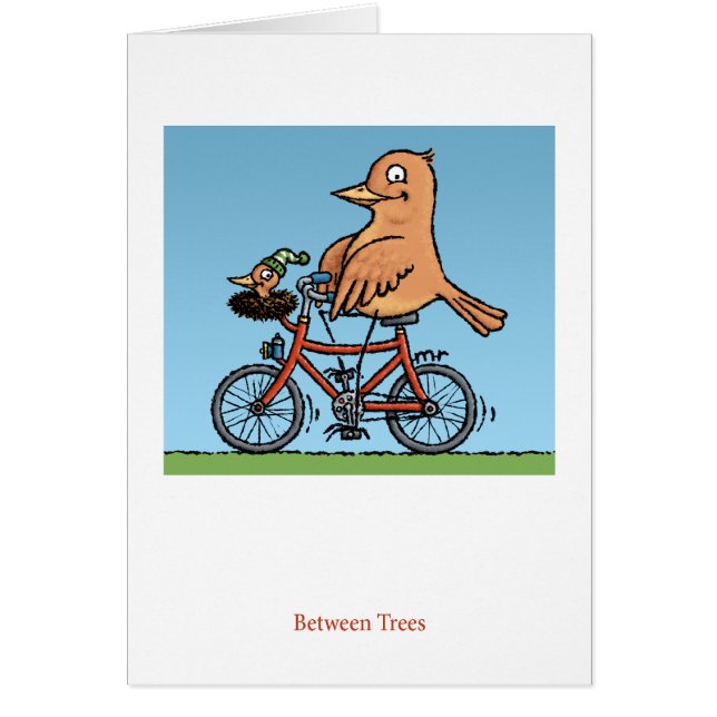 Zwischen Baum-Vogel-Karte (Vorne)