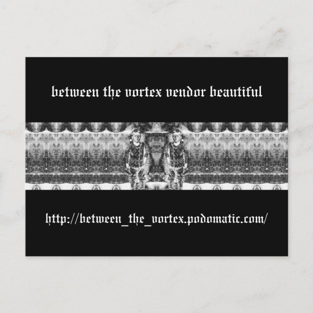 zwischen dem Vortex-Anbieter schön Postkarte (Vorderseite)
