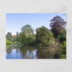 Zwischen den Inseln, Roath Park Lake, Cardiff. Postkarte