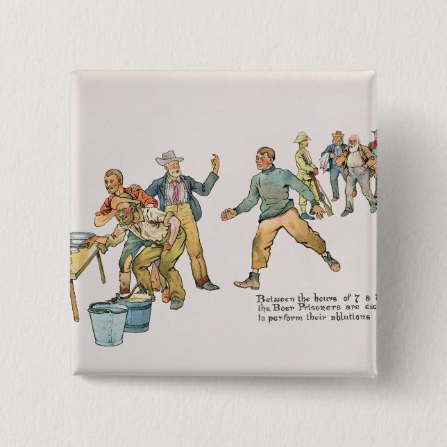 Zwischen den Stunden von 7 und 8 a.m. Button (Vorderseite)