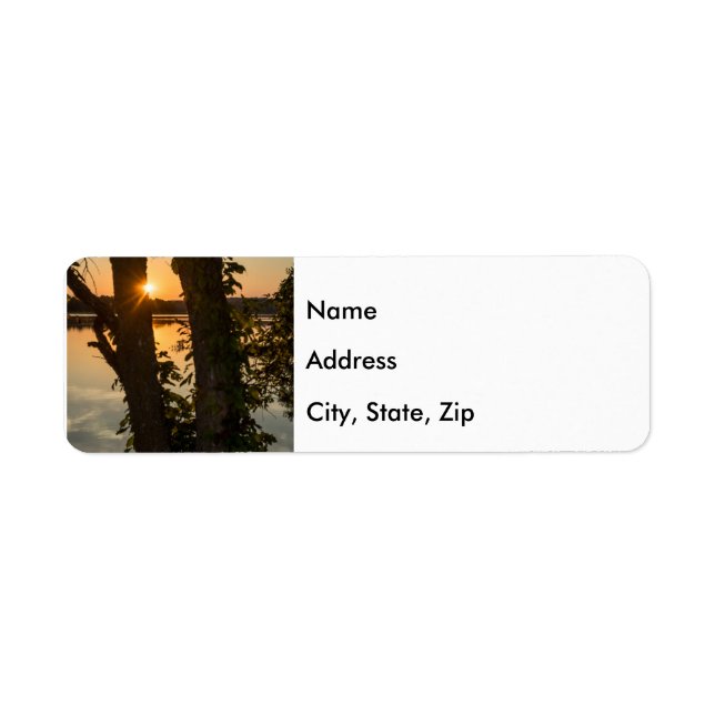 Zwischen den Trees Sunrise Address Labels (Vorne)