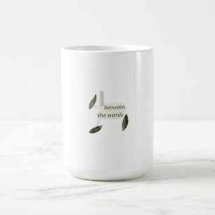 Zwischen den Worten Pressblattcollage Kaffeetasse