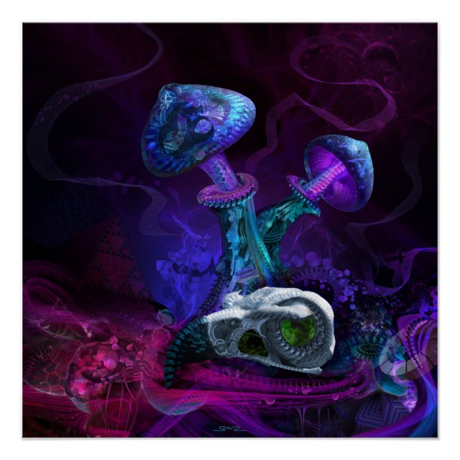 Zwischen Dimensionen perfektes Poster (Vorderseite)