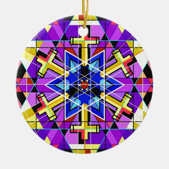 Zwischen Glaubensrichtungen Keramik Ornament (Vorne)