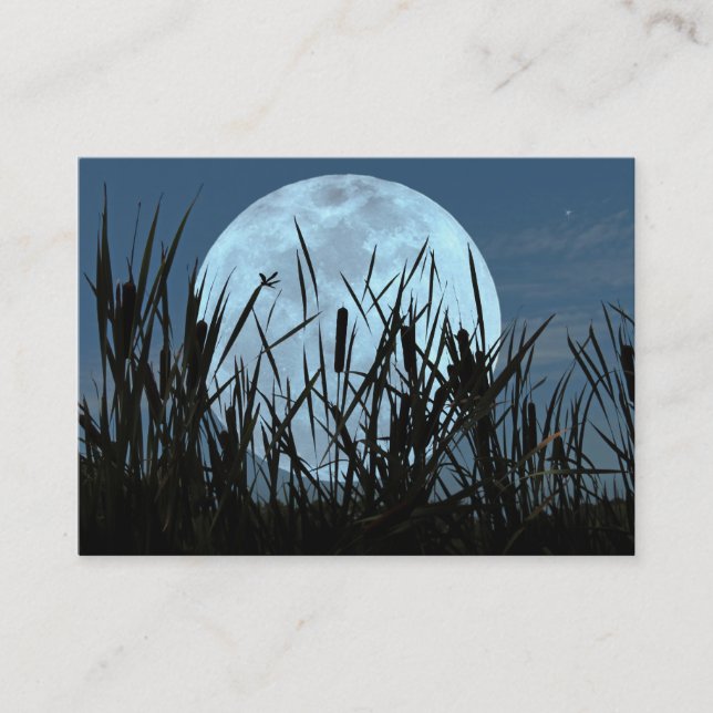 Zwischen Mond und Sumpf ATC Foto-Karte Visitenkarte (Vorderseite)