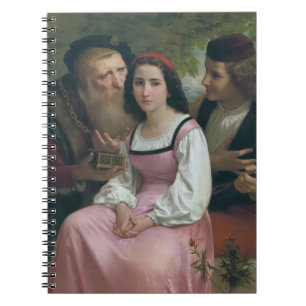 Zwischen Riches und Liebe (von Bouguereau) Notizblock