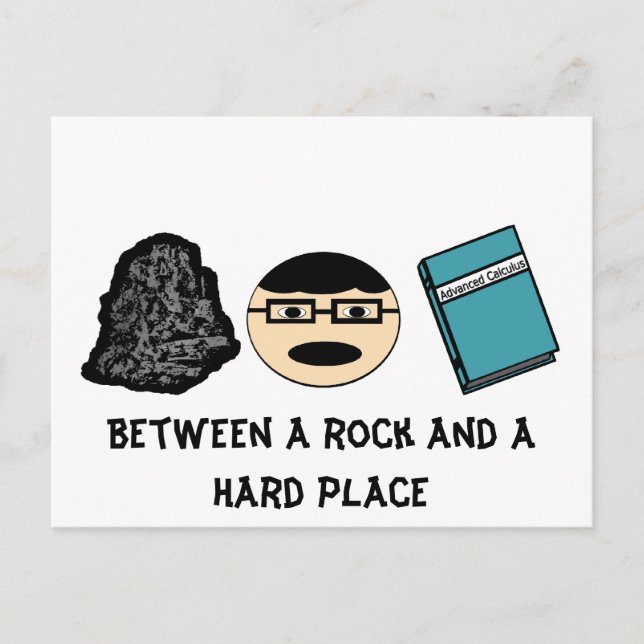 Zwischen Rock und Hard Place Postcard Postkarte (Vorderseite)
