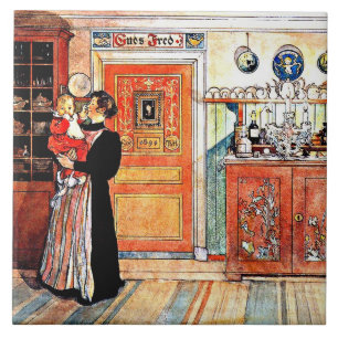 Zwischen Weihnachten und New Aco, Carl Larsson, Fliese