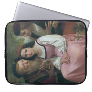 Zwischen Wohlstand und Liebe (von Bouguereau) Laptopschutzhülle