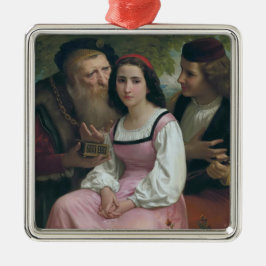 Zwischen Wohlstand und Liebe (von Bouguereau) Ornament Aus Metall
