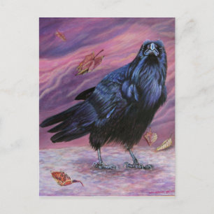Zwischen Worlds Raven Postcard von Michaeline McDo Postkarte