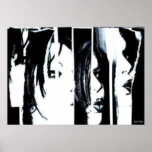 Zwischen Zeilen drucken Poster