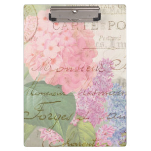 Zwischenablage der französischen Postcard Blume Co Klemmbrett