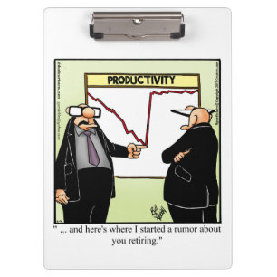 Zwischenablage für Business Büro Humor Klemmbrett