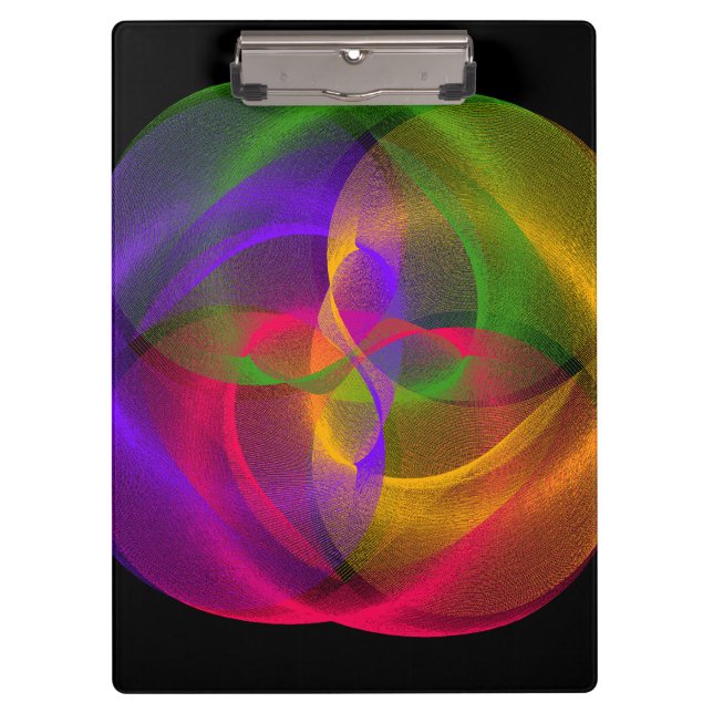 Zwischenablage für dynamisches geometrisches Runds Klemmbrett (Vorderseite)