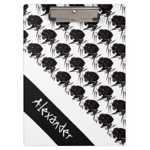 Zwischenablage/grauer schwarzer Panther Klemmbrett