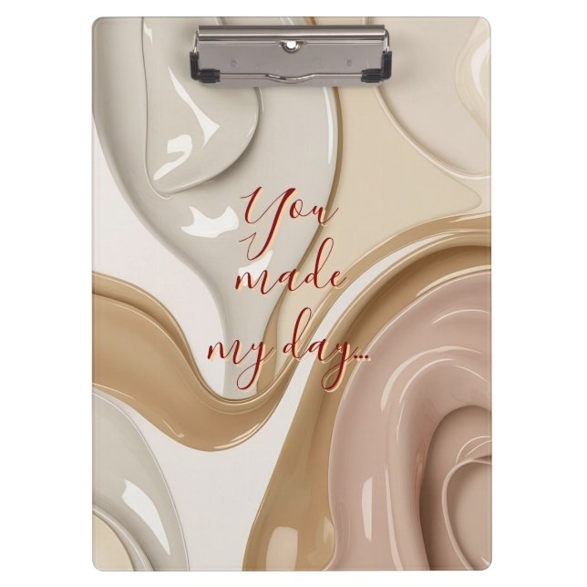 Zwischenablage in stilvoller Grafik Klemmbrett (Vorderseite)