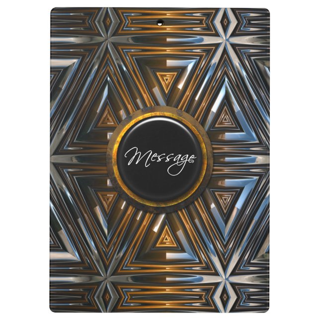 Zwischenablagen für Radial-Metal-Art-1-Bilder Klemmbrett (Rückseite)