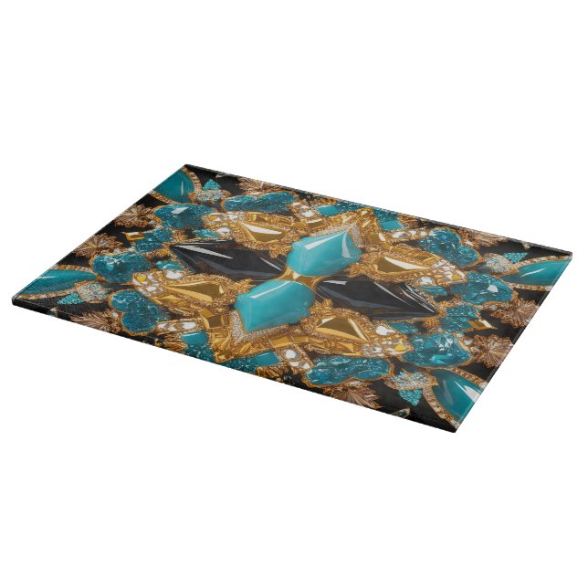 Zwischenplatine mit Bahamas-Farbdesign Schneidebrett (Ecke)
