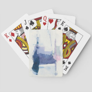 Zwischenspiel   abstrakt im Blau Spielkarten