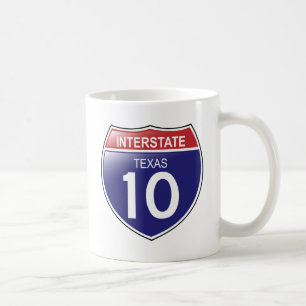 Zwischenstaatliche 10 in Texas-Tasse Kaffeetasse