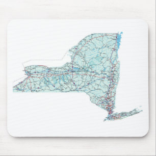 Zwischenstaatliche Karte Mousepad New York