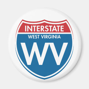 Zwischenstaatliches West Virginia WV Magnet