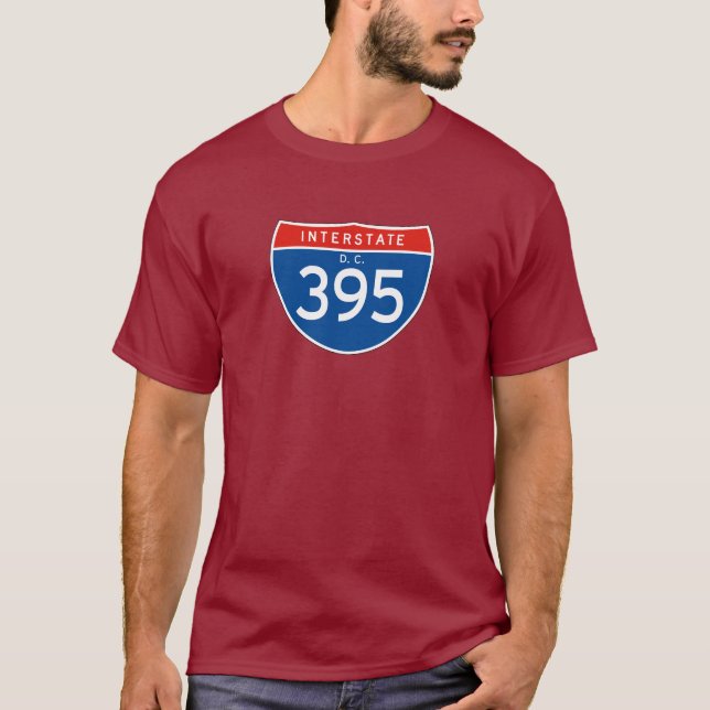 Zwischenstaatliches Zeichen 395 - Washington DC T-Shirt (Vorderseite)