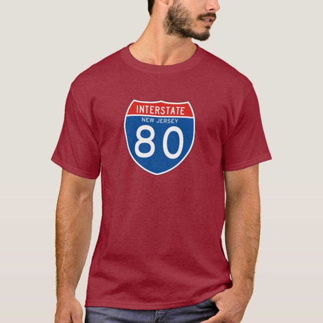 Zwischenstaatliches Zeichen 80 - New-Jersey T-Shirt (Vorderseite)