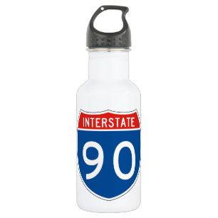 Zwischenstaatliches Zeichen 90 Edelstahlflasche