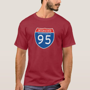 Zwischenstaatliches Zeichen 95 - Massachusetts T-Shirt