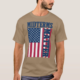 Zwischenwahlen wichtig Amerikanische Flagge Kunst  T-Shirt