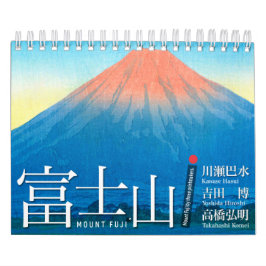 Zwölf Ansichten des Mt. Fuji in der japanischen Ho Kalender