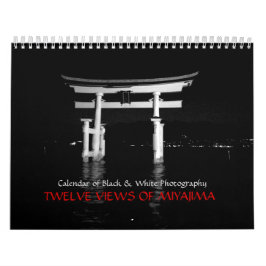 Zwölf Ansichten von Miyajima Kalender