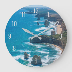 Zwölf Apostel der Great Ocean Road Air Große Wanduhr