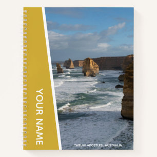 Zwölf Apostel Great Ocean Road, Gold Notizbuch