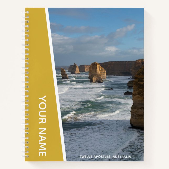 Zwölf Apostel Great Ocean Road, Gold Notizbuch (Vorderseite)