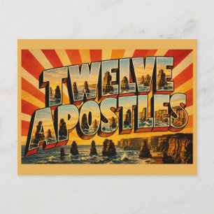 Zwölf Apostel VIC Vintage Reise Kunst Postkarte
