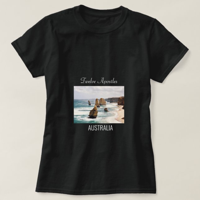 Zwölf Apostel Victoria Australien Reise T-Shirt (Design vorne)