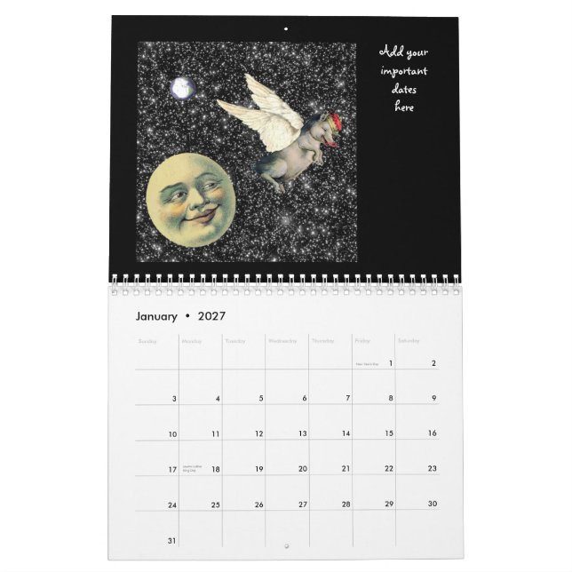 Zwölf besondere Monate 2012 Kalender (Jan 2027)