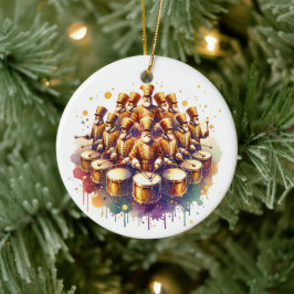 Zwölf Drummer DrummingZwölf Tage Weihnachten Keramik Ornament