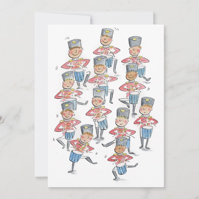 Zwölf Drummer Einladung (Vorderseite)