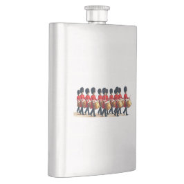 Zwölf Drummer schneiden Stift 1 Flachmann