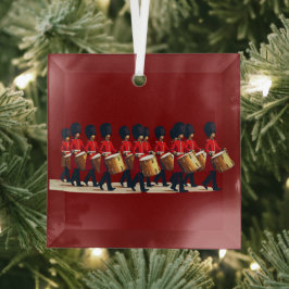 Zwölf Drummer schneiden Stift 1 Ornament Aus Glas