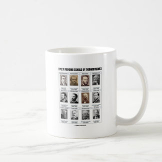 Zwölf Grundschulen der Thermodynamik Tasse