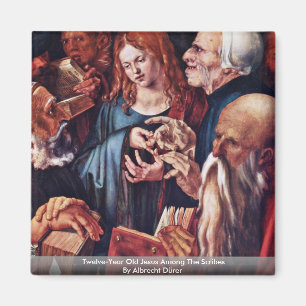 Zwölf Jahre alter Jesus unter den Schreibern Magnet