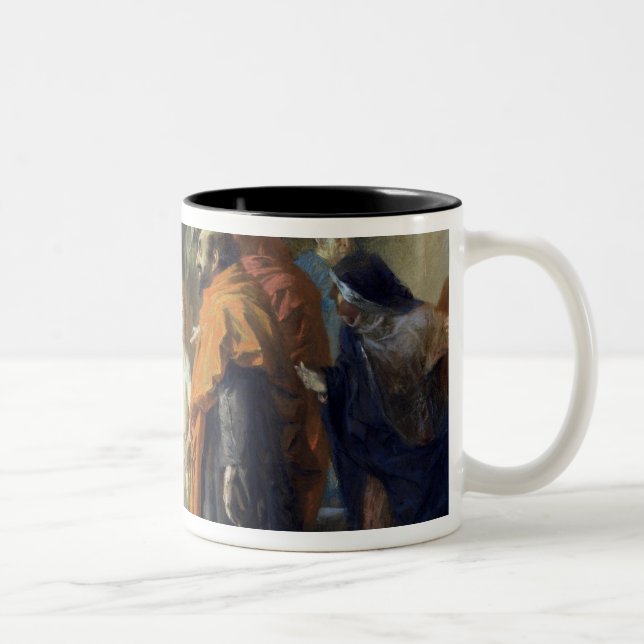 Zwölf-jähriger alter Jesus im Tempel, 1851 Zweifarbige Tasse (Rechts)