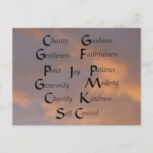 Zwölf Obst Postkarte