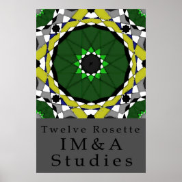 Zwölf Rosette Poster